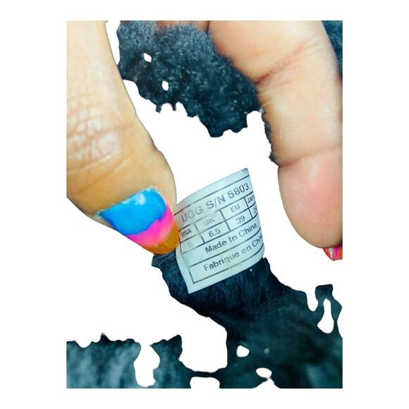 UGG Australia Women's Bailey Sheepskin Shearling Winter Ankle Boots Black US 8 - Picture 9 of 12